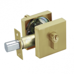 Square Double Cylinder Brass